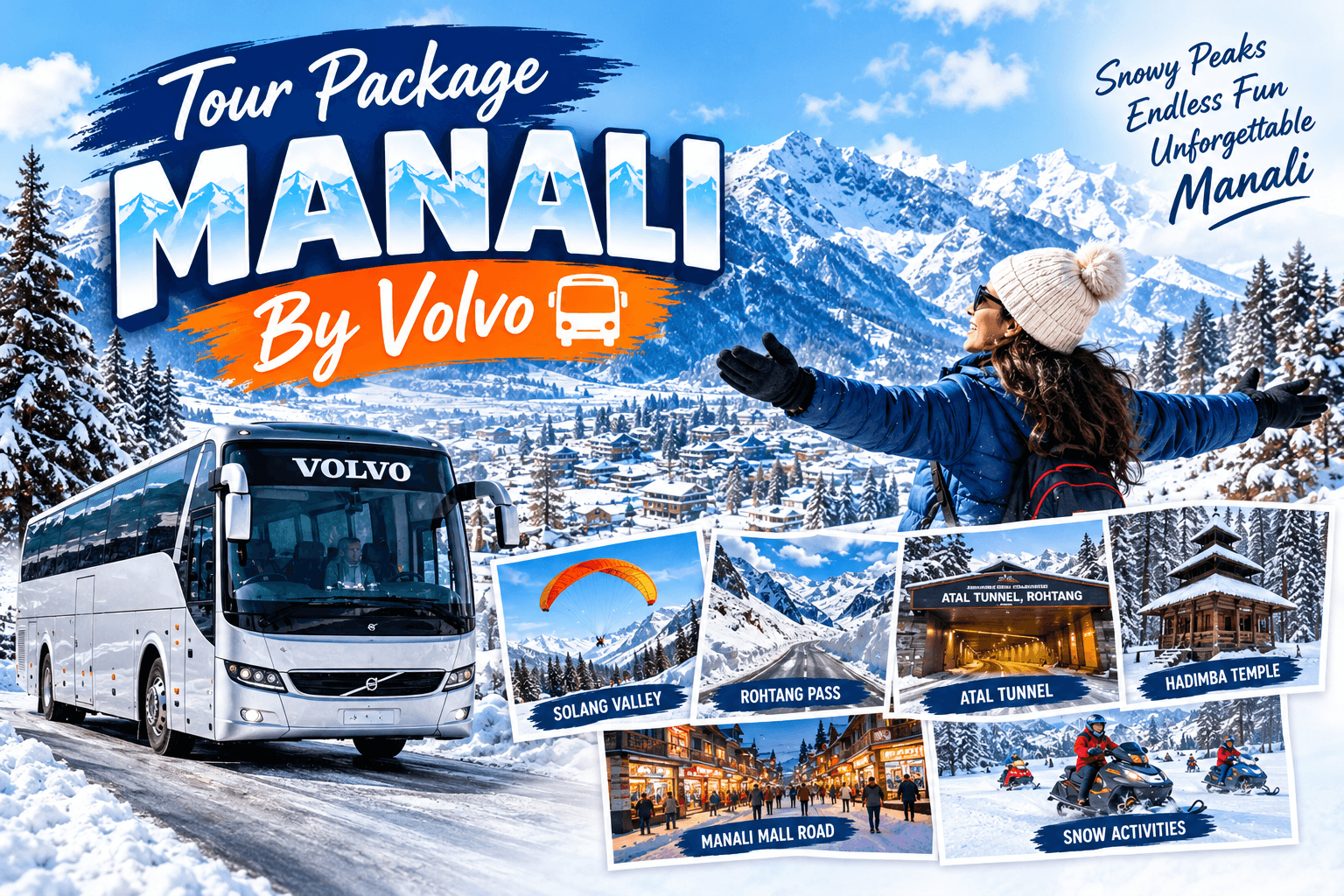 Manali (Tour Package By Volvo) tour package